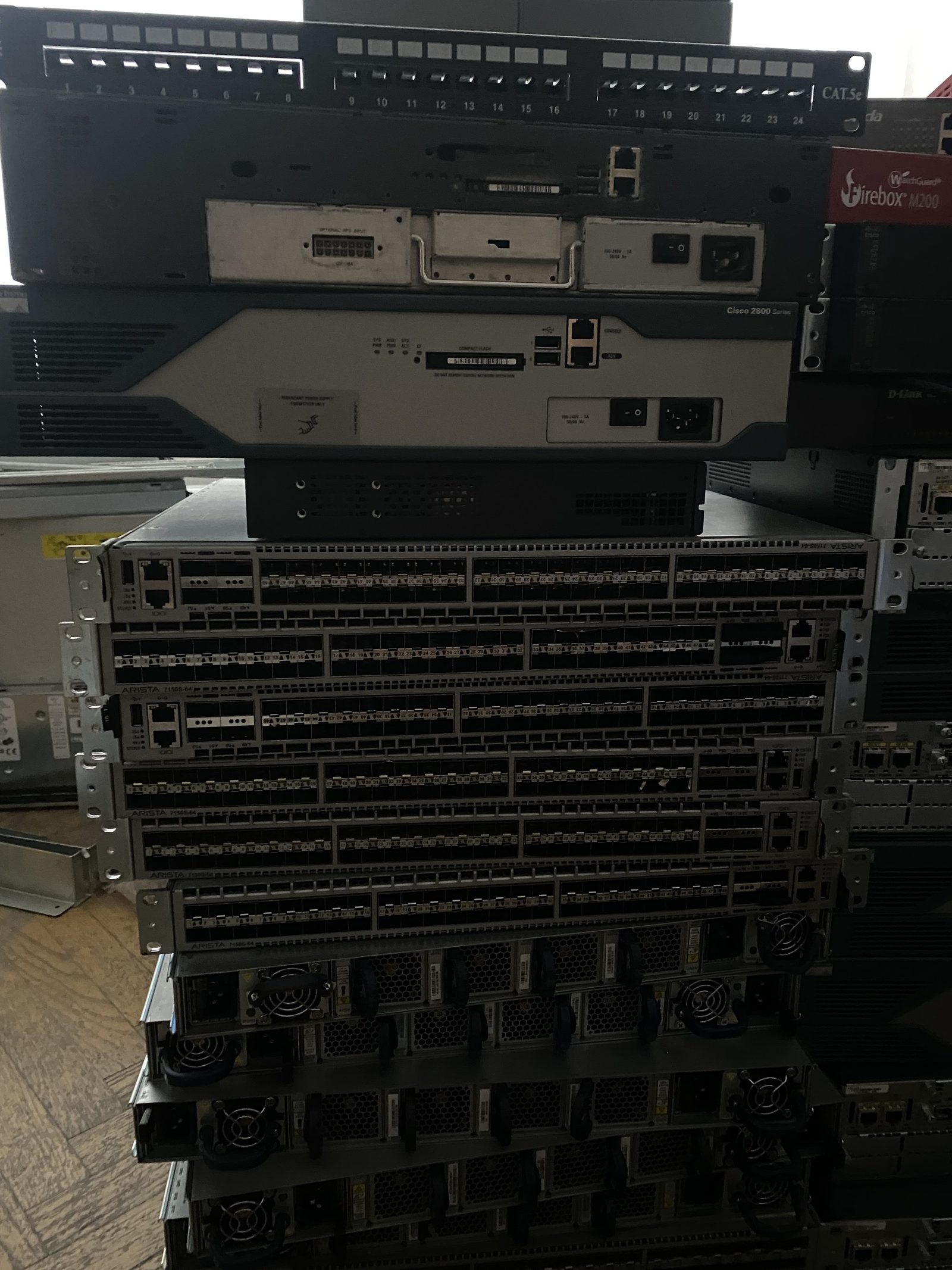 Cisco 2800 Series та комутатори Arista 7150S-64
